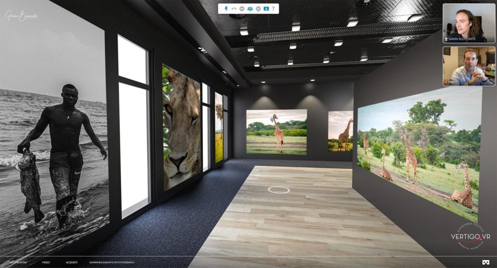 esperienza guidata in galleria virtuale